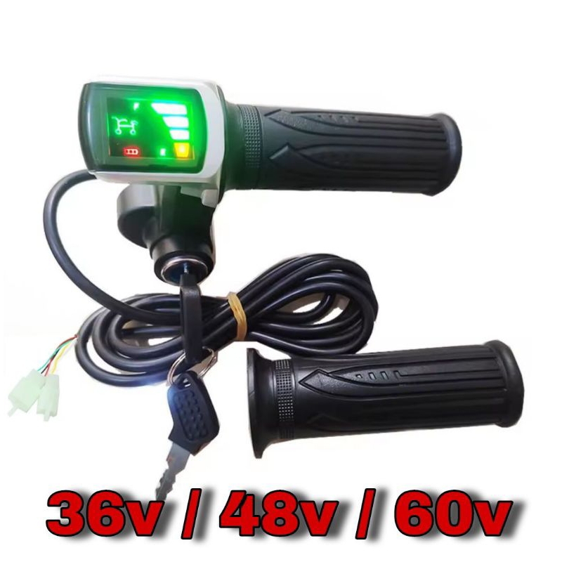 Acelerador para Bike, Patinete ou Scooter Elétrica Com Display e Chave 36v/48v/60v