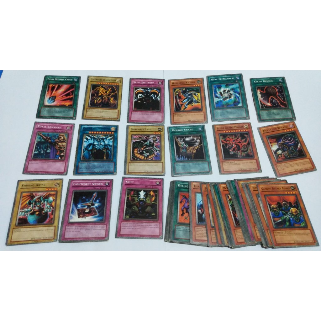 Lote de cards cartas yu gi oh GX yu-gi-oh - LEIA O ANÚNCIO