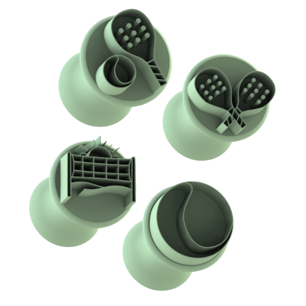 Kit Carimbo para Docinhos e Brigadeiro Beach Tennis - 4 unidades em Oferta na Shopee