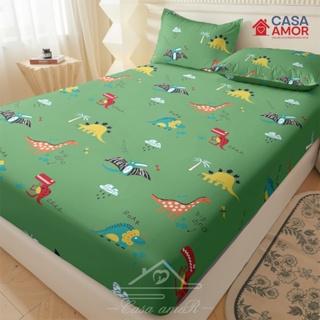 Jogo De Lençol Dinossauro 03 Peças SOLTEIRO/ CASAL/ QUEEN Micro percal  Estampado em Oferta na Shopee