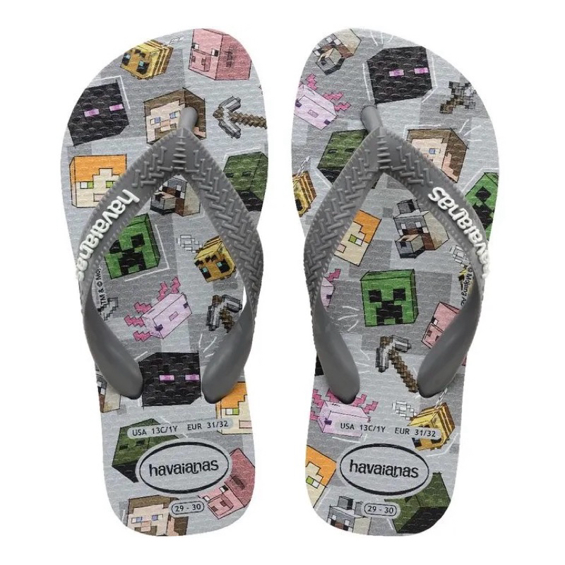 Sandália Havaianas Kids Minecraft em Oferta na Shopee
