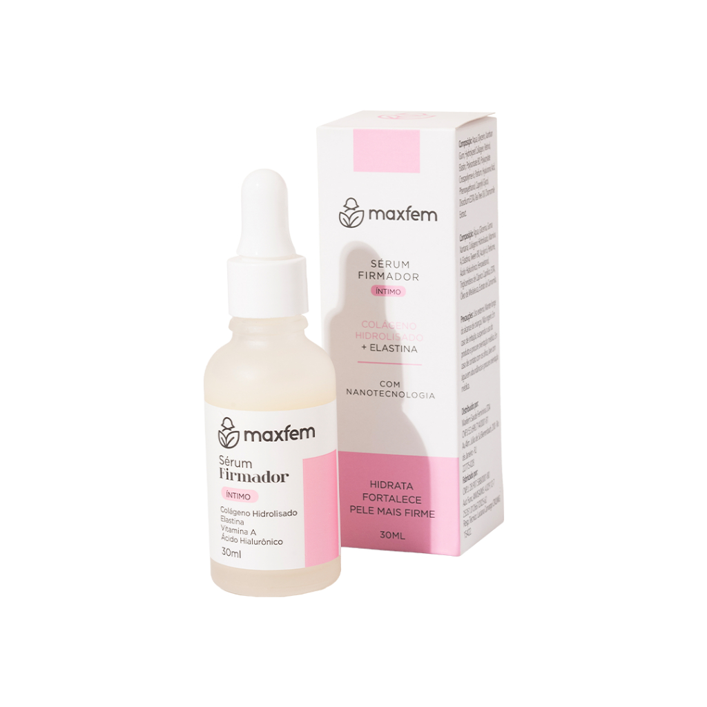 Sérum Firmador Íntimo Com Nanotecnologia e Colágeno Hidrolisado, Hidrata e Fortalece - Maxfem