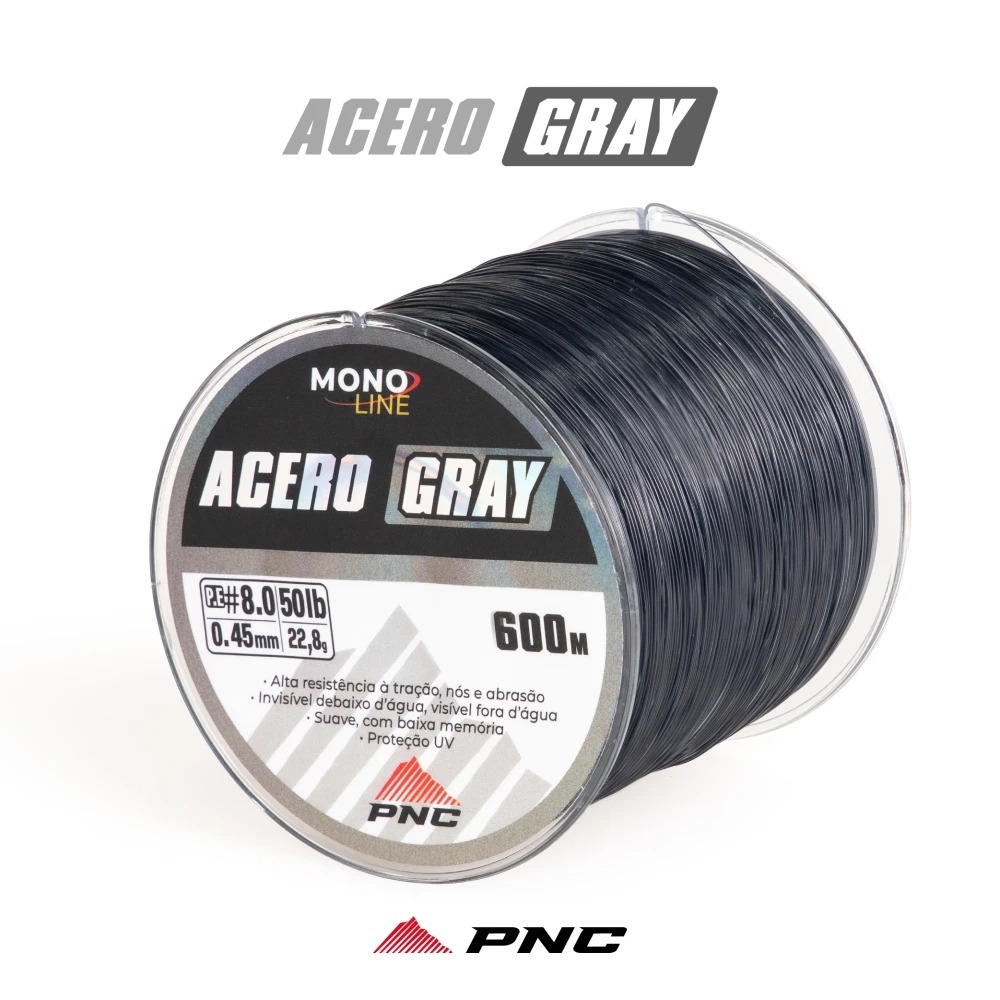 Linha de Pesca 600m Metros PNC Maruri Nylon Monofilamento Super Resistente 500m