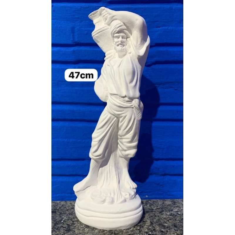 Imagem Cigano do jarro/ Para Batismo 47cm em gesso cru