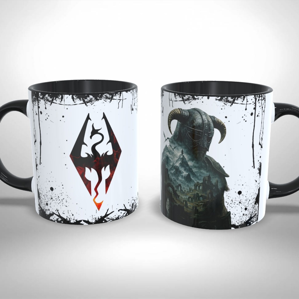 Caneca Personalizada - The Elder Scrolls Skyrim - Gamer Geek