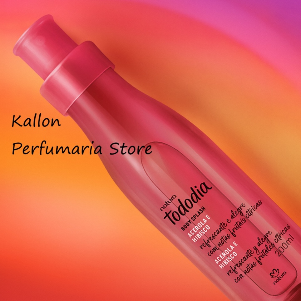Body Splash Desodorante Colônia Tododia Acerola e Hibisco 200 ml, Natura Cosméticos