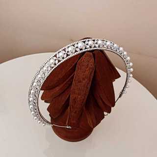 Coroa Tiara Porta Coque Zircônia Com Pérolas Prata Prateado Noiva Festa 15 Ano  Penteado Cabelo Casamento Luxo Delicado em Oferta na Shopee