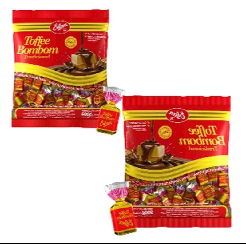 kit bala erlan toffee bombom caramelo chocolate 500