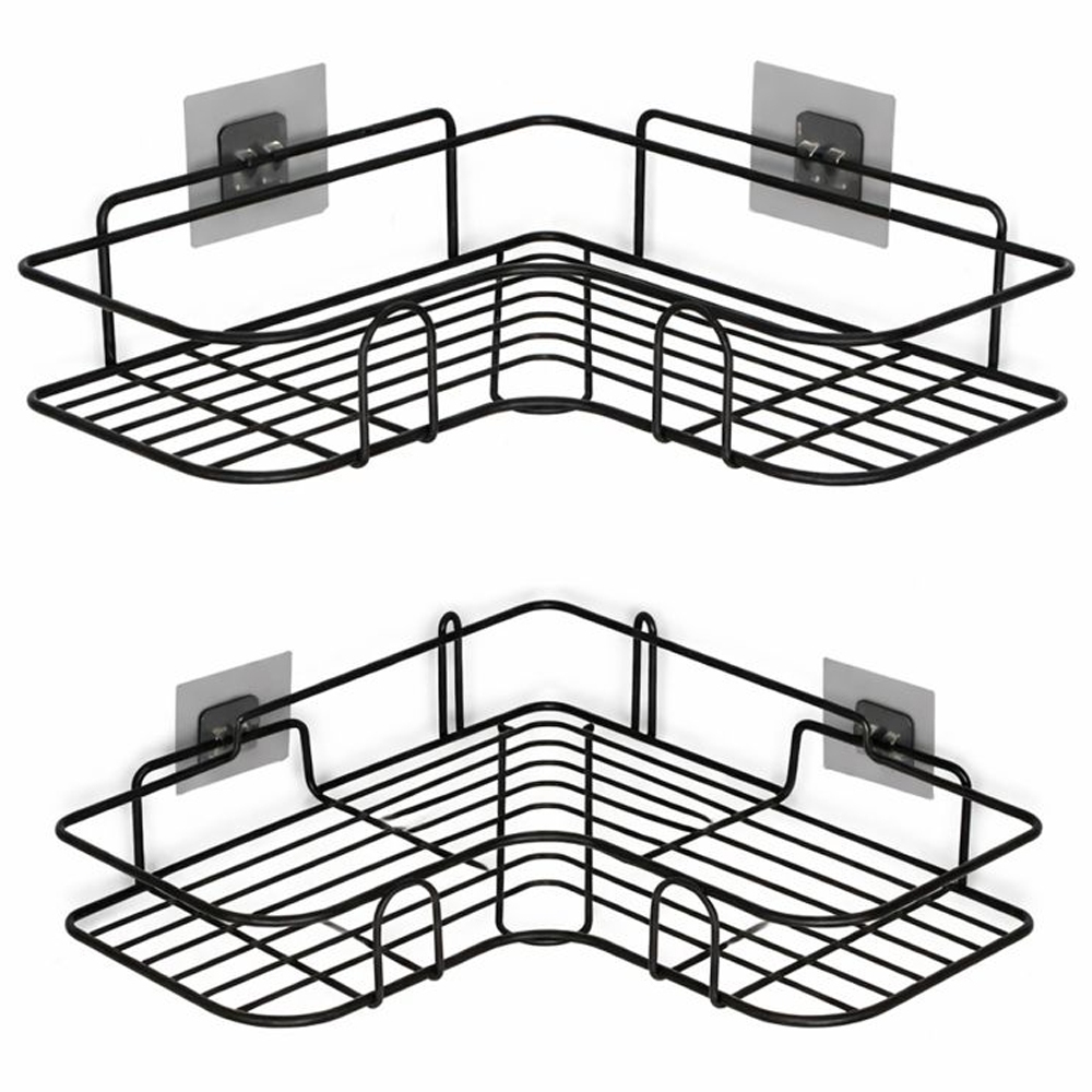 Kit 2 Prateleiras Suporte Com Alto Adesivo Para Parede Banheiro Cozinha Lavanderia Shampoo Sabonete em Oferta na Shopee