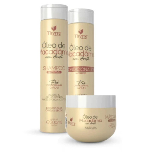 kit Óleo de Macadâmia com avelã Nutrição Manutenção Thyrre Cosmétics