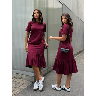 Vestido Feminino Midi Moda Evangélica Casual Social Elegante Confortável em Oferta na Shopee