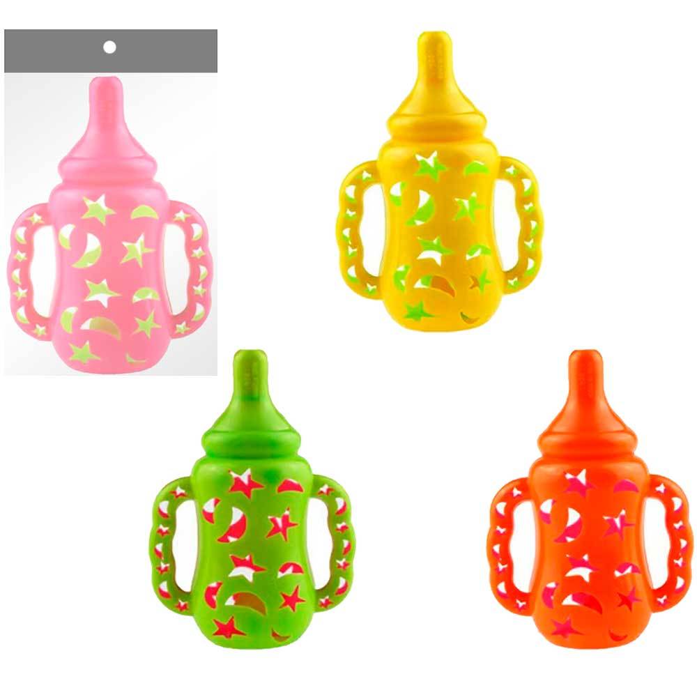 CHOCALHO BABY DIVERTIDO MAMADEIRA 11CM CHOCALHO SENSORIAL BRINQUEDO INFANTIL MUSICAL