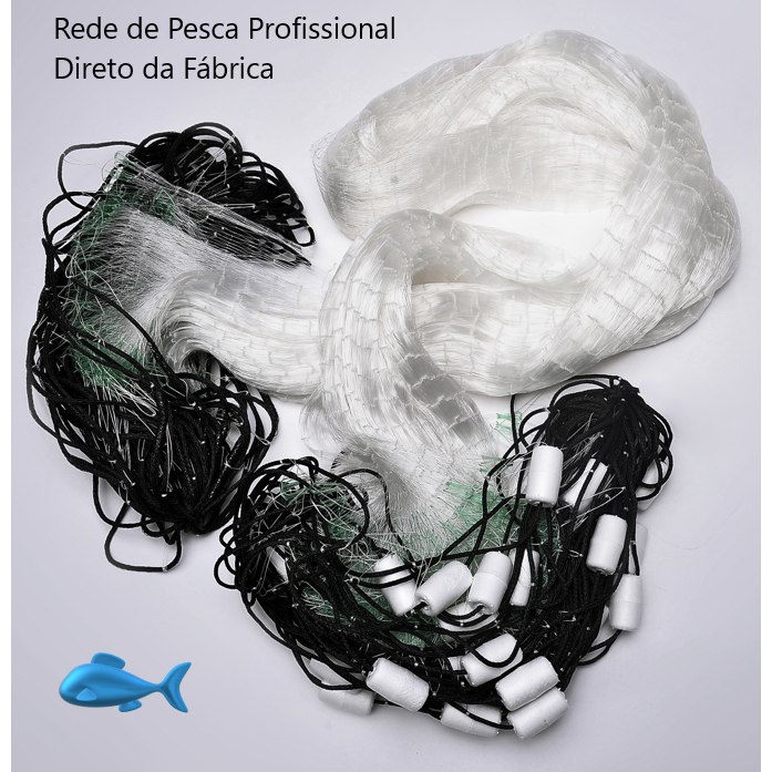 Redes de Pesca Malha 8cm Nylon 0,30 Altura 1,92  corvina, pescada, tainha, tilapia, traira,porquinho
