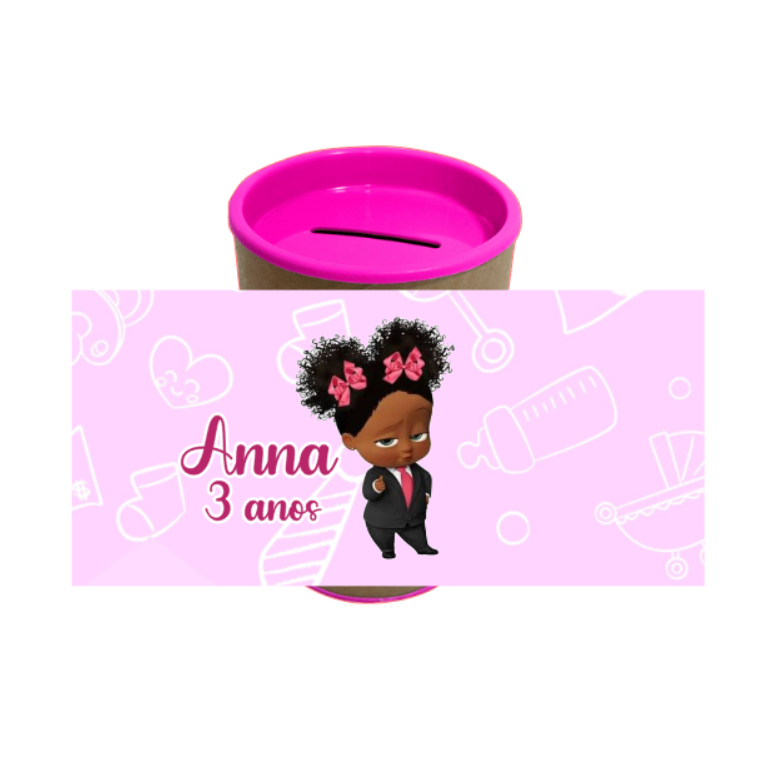 Kit Rotulo Adesivos Cofrinho Personalizados | Poderosa Chefinha | Lembrancinha | Faço Todos os Temas