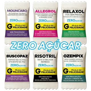 Kit Balas ZERO AÇÚCAR Pílulas Felicidade Divertida Festa Formatura Genérico (Já Personalizadas) em Oferta na Shopee