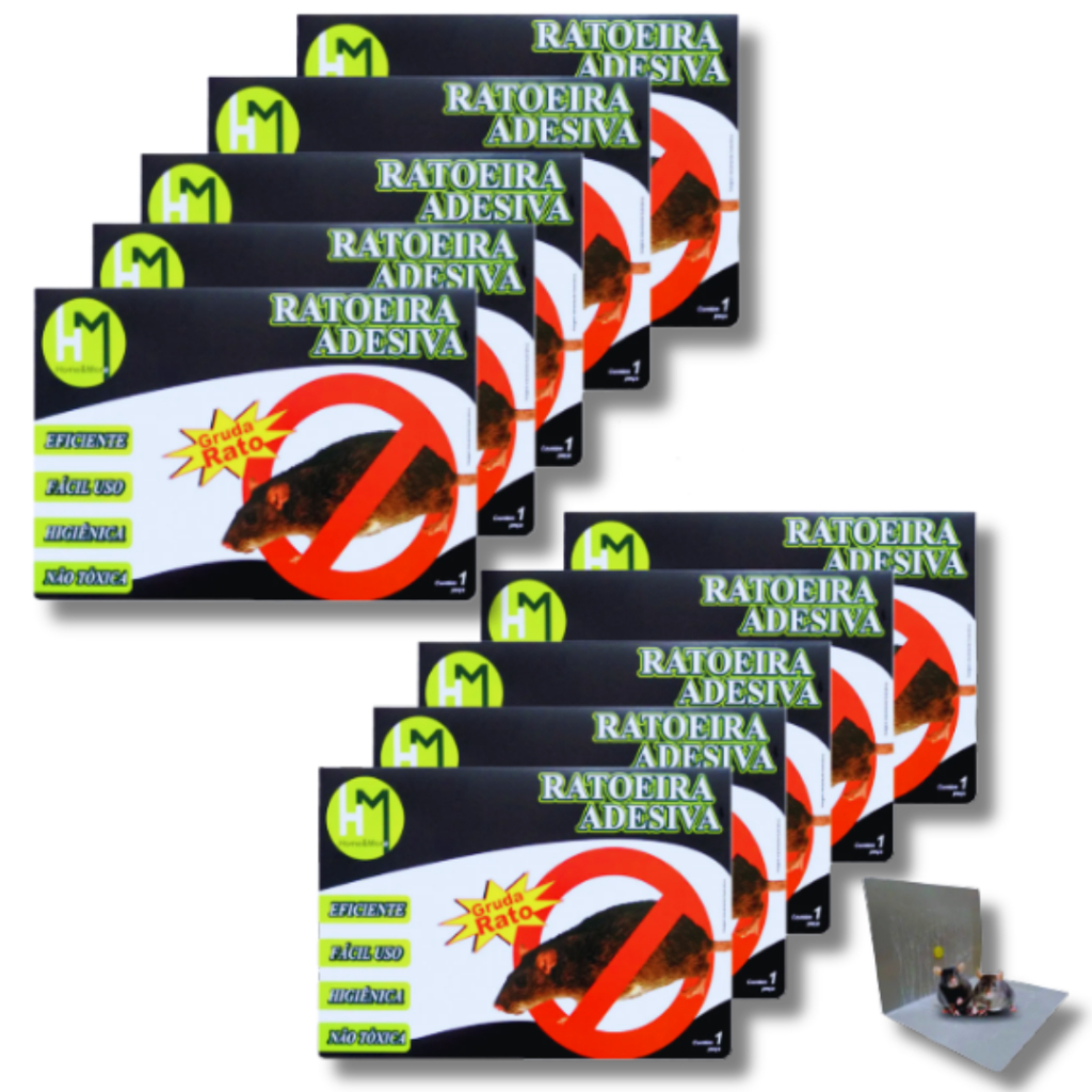 Kit Adesivo Rat Cola Gruda Controle Escorpião Barata Insetos Anti Pragas Pega Tudo Casa Comercio em Oferta na Shopee