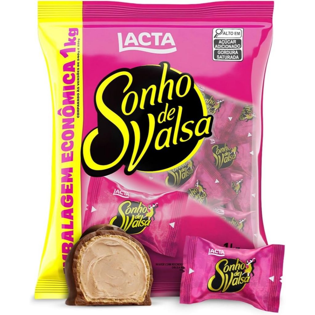 Bombom de Chocolate Sonho de Valsa Pacote 1Kg