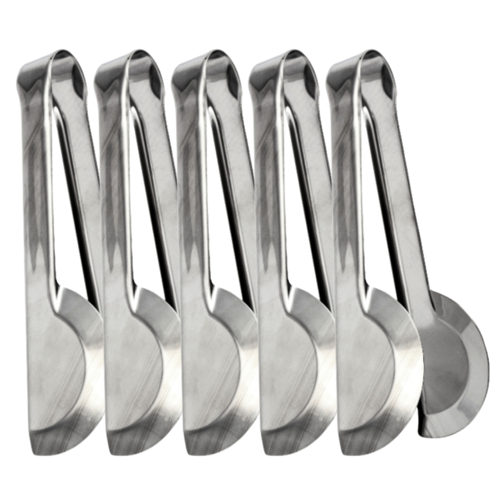 Pegador Universal Tipo Pinça 20CM Inox Cozinha Restaurante Salada Petiscos Frios Cozinha Restaurante