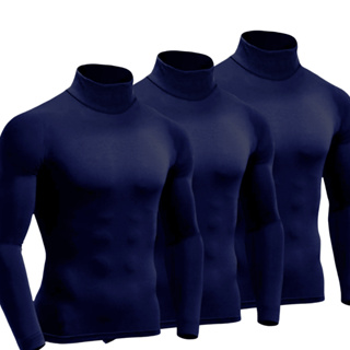 KIT 3 CAMISA GOLA ALTA UV DE COMPRESSÃO M G GG TÉRMICA UV em Oferta na Shopee