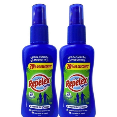 Kit c/2 Repelente Spray Repelex 100ml Cada