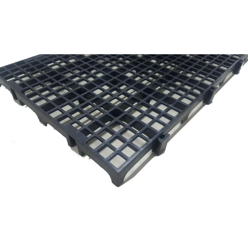 Kit 6 Pisos Plástico Preto Estrado Pallet Palete 50X25Cm