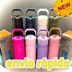 Garrafa térmica 550ML/650ML de aço inoxidável de alta qualidade com alça canudo VIGEM ESTUDANTE