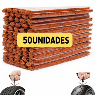 KIT 50 REFIL BORRACHARIA MACARRAO REPARO PNEU SEM CAMARA CARRO MOTO BIKE CAMINHAO Fenomenal original em Oferta na Shopee