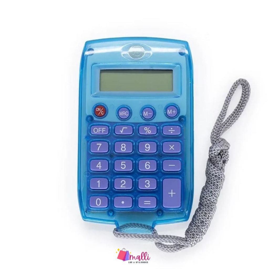 Calculadora Eletrônica Inova de Bolso 8 Dígitos Com Cordão Super Pratica Pronta Entrega
