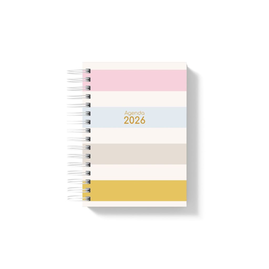 Agenda Feminina 2026 Personalizada | Capa Dura Wire-O | Planejamento Completo