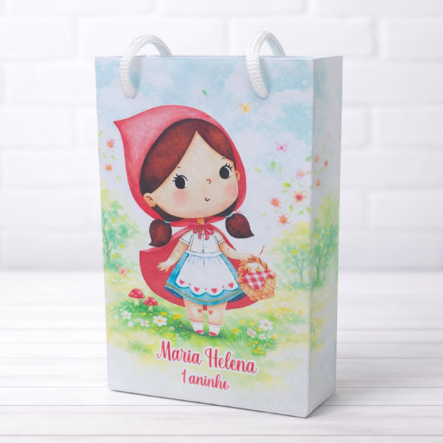 Sacolinha Personalizados Chapeuzinho Vermelho  (PEGUE E MONTE) / Lembrancinha Mimos Festa Aniversário Infantil