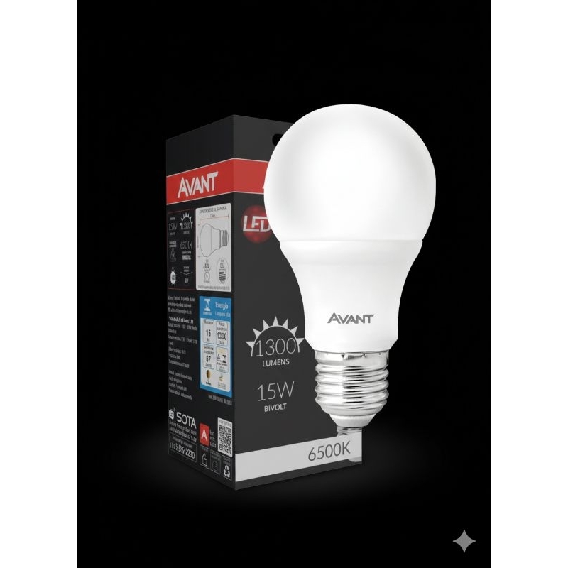 KIT 10 LÂMPADA LED BULBO 9W ALTA POTÊNCIA E27 - AVANT