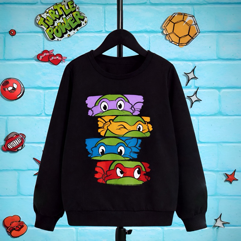 Blusa de Moletom Tartarugas Ninjas  Unissex Estampado Casual Inverno Confortável moletom flanelado inverno lançamento