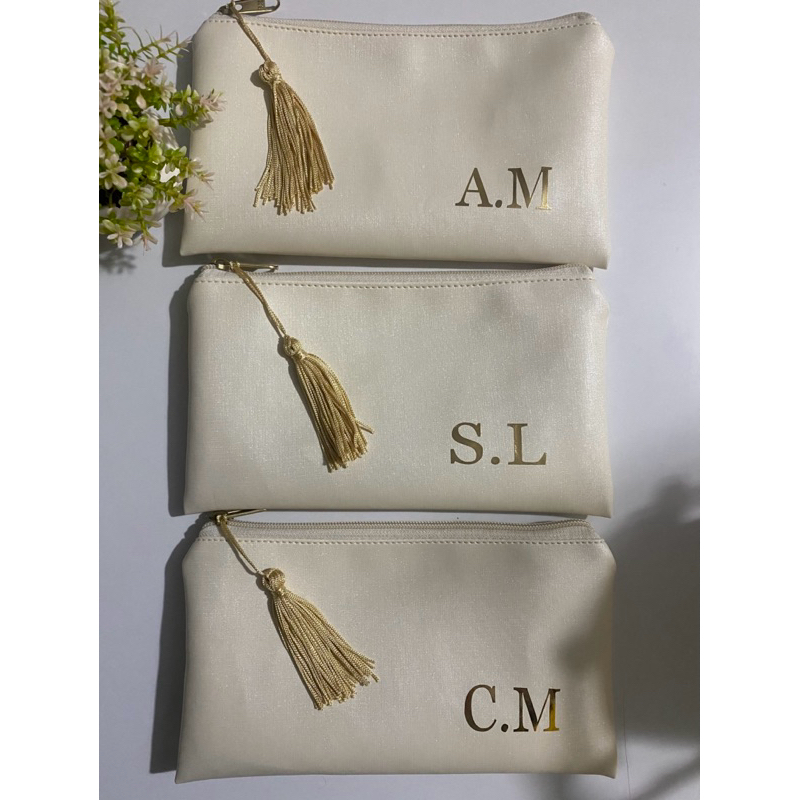 ✨Necessaire Penélope✨Kit com 3 unidades, Personalizada com nome ou iniciais