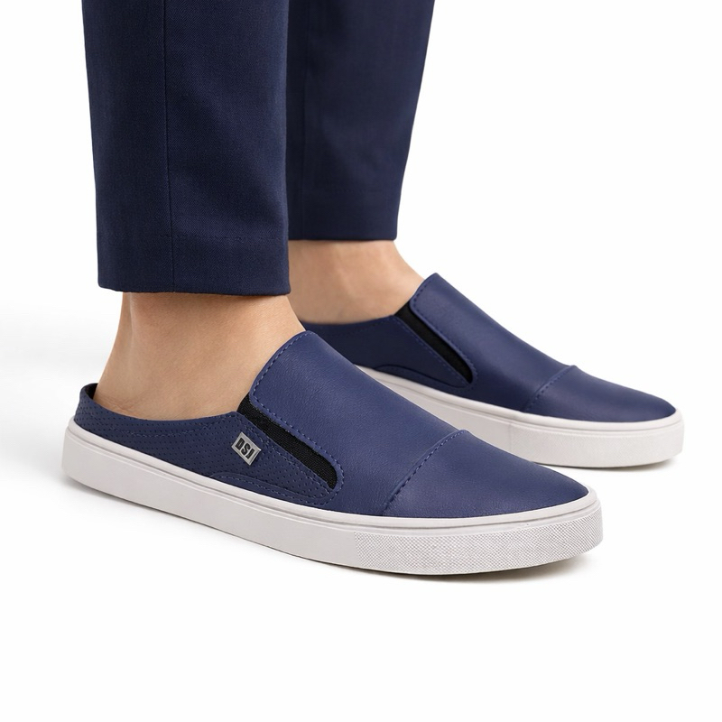Sapatênis Masculino Mocassin Mule Slip On Clássico em Oferta na Shopee