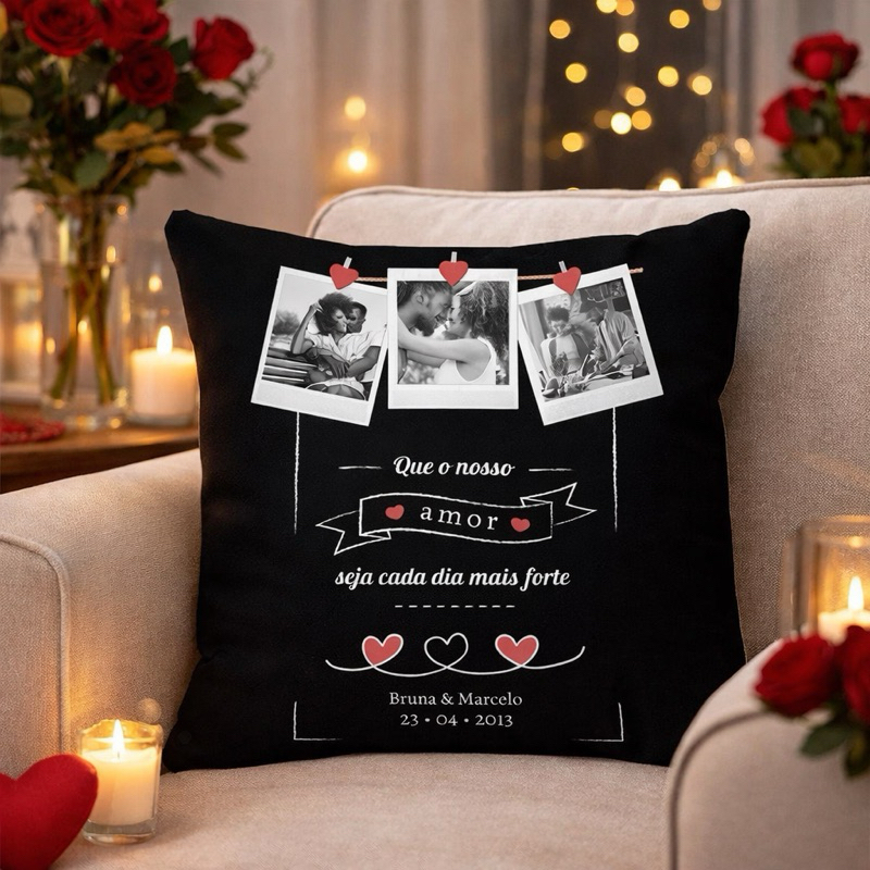 Capa De Almofada Para Casal, Namorados, Comemoração, Aniversario De Namoro, Dias Dos Namorados em Oferta na Shopee