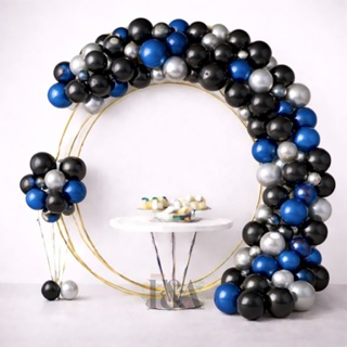 Kit 125 Balões Preto, Azul Royal, Prata Nº5 Cromado Liso/Cromado - Balão Para Festas em Oferta na Shopee