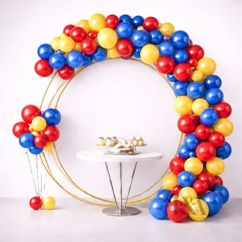 Kit 150 Balões Vermelho, Azul Royal e Amarelo | Balão Bexiga Decoração Festa Artigo de Festa