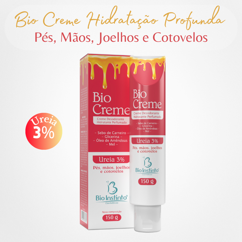 Creme Desodorante Bio Creme Bio Instinto 150g - Pés, Mãos, Joelhos e Cotovelos