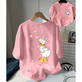 Camisa T-shirt estampa Pato Margarida Disney  Manga Curta Gola Redonda  para Verão e Primavera em Oferta na Shopee