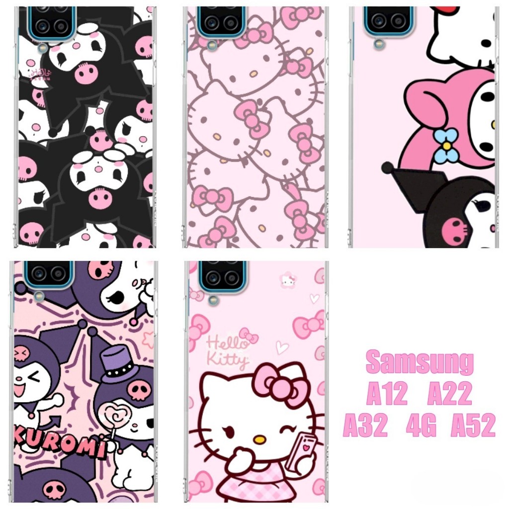 Capinhas de Celular Capas TPU Samsung A12 A22 A32 4G A52 Capinhas Hello Kitty Capinhas Hello Kitty