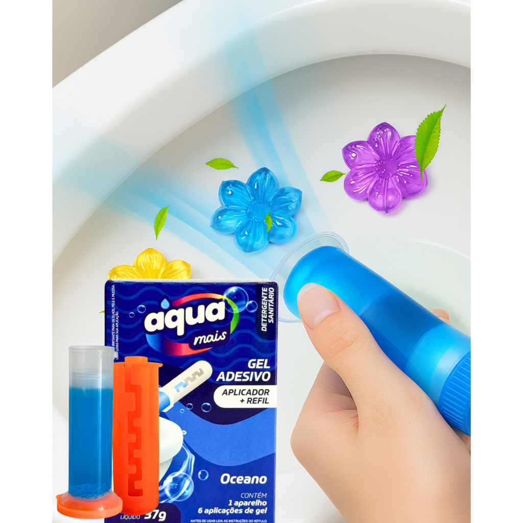 KIT 4 X Gel de limpeza higiênica/Limpador de Banheiro/Vaso sanitário/Desodorizador banheiro em Oferta na Shopee