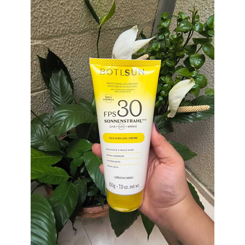 Protetor Solar Corporal Gel Creme FPS 30 BOTI.SUN 200g O Boticário
