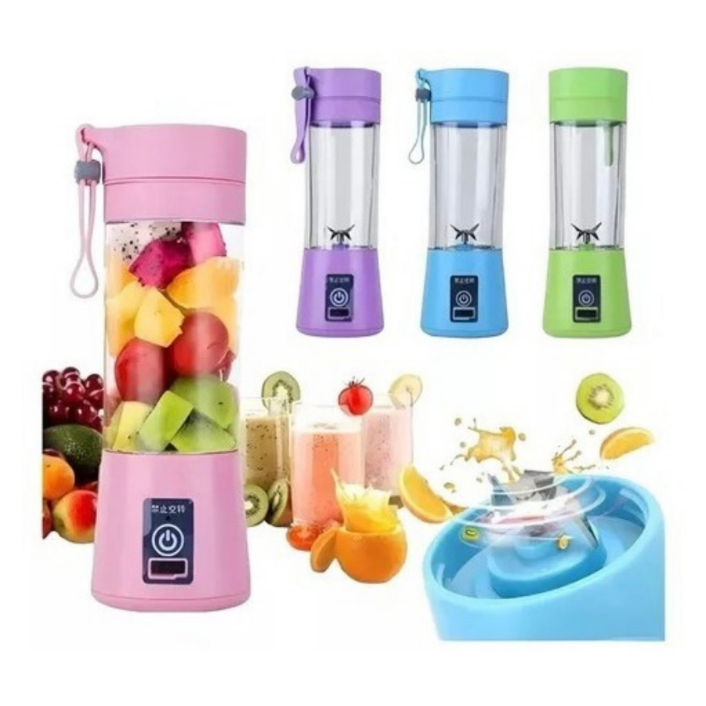 Mini Liquidificador Portátil Shake 6 Laminas + Cabo USB Envio Imediato