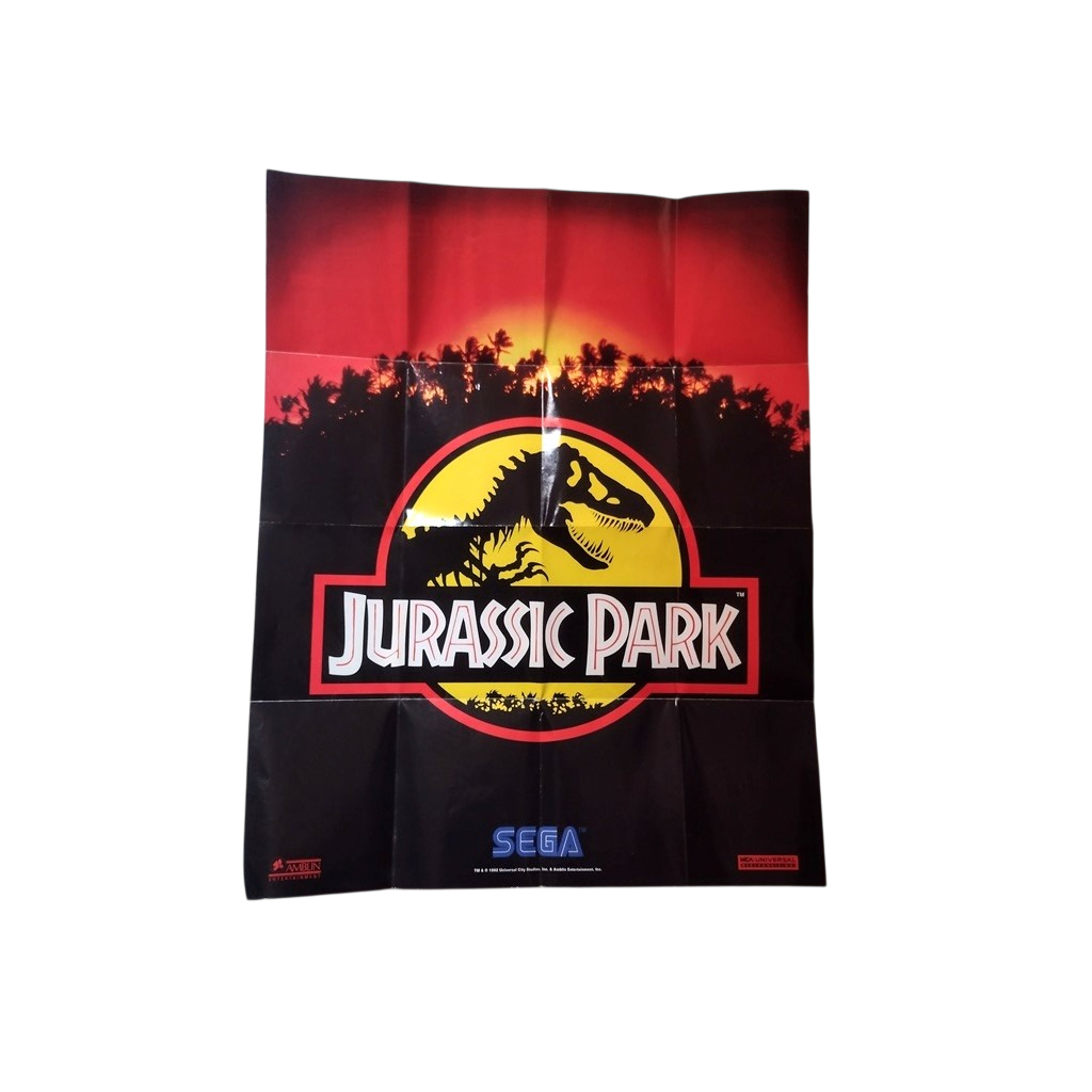 Poster Catálogo Jurassic Park Original Mega Drive