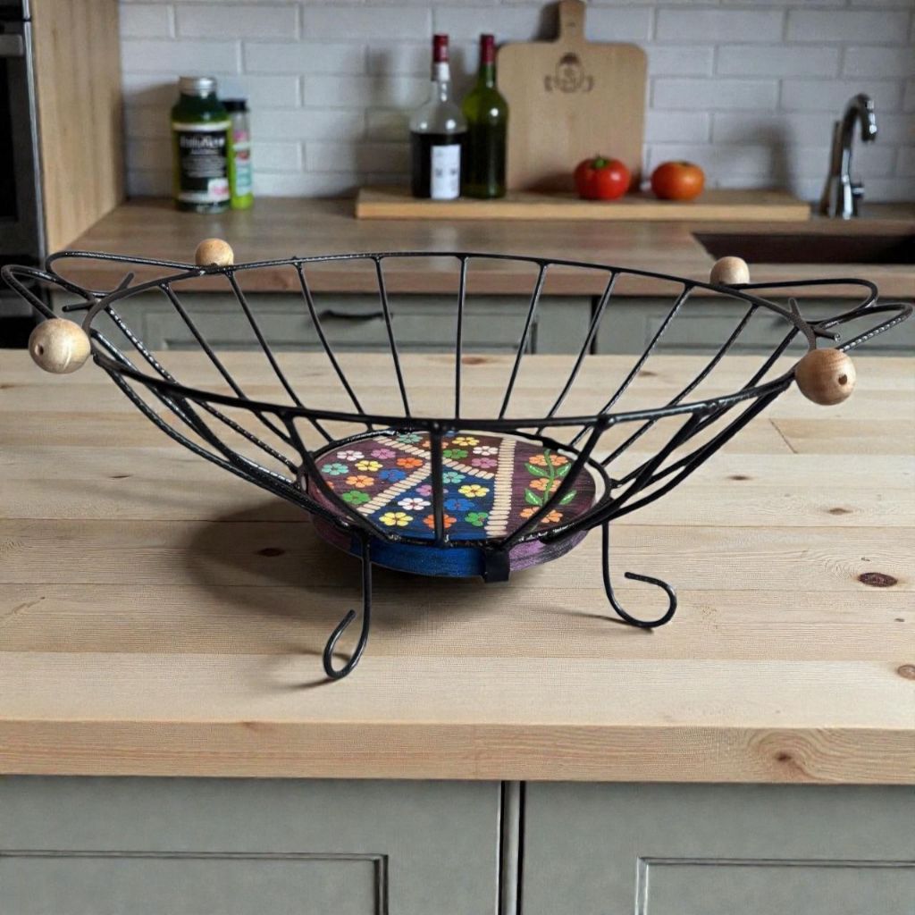 Fruteira Redonda de mesa Rustica em #OFERTA Fruteira ENVIO IMEDIATO