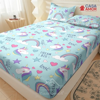 Jogo de Lençol Estampado Unicórnio Geométrico Colorido 03 Peças Não Descorante Macio - Solteiro/Casal/Queen | Percal Pon em Oferta na Shopee