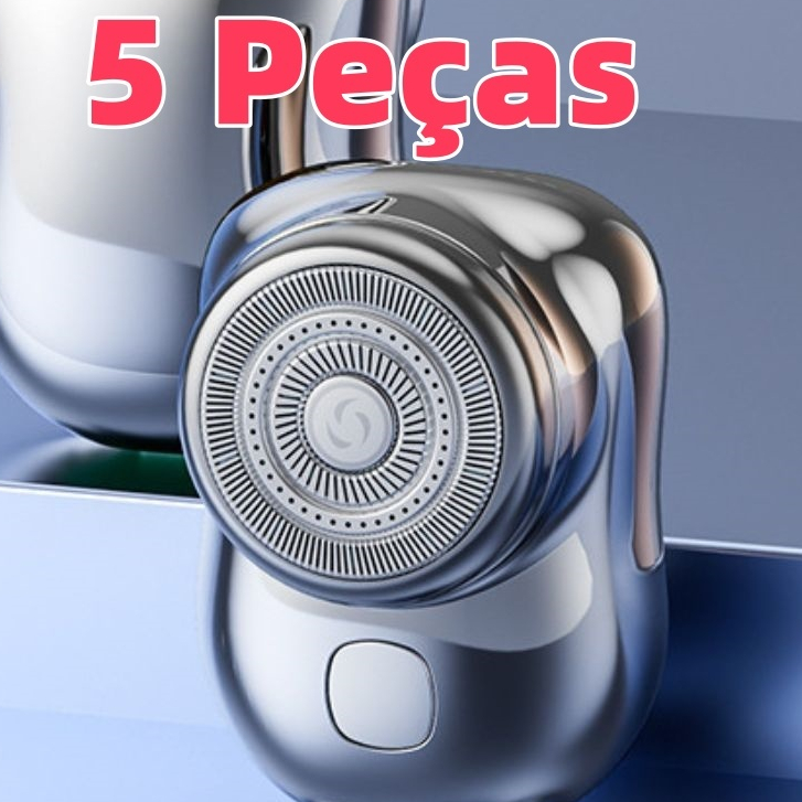5 Pcs Barbeador Portatil Prata Mini Bateria De Longa Duração Uso Conveniente Perfeito Para Viagens Manutenção Simples