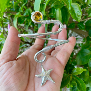 ✨Lançamento Exclusivo Bracelete Cristal com Estrela Não Oxida Moderno Hippie Chic Praiano Prata Dourado✨ em Oferta na Shopee