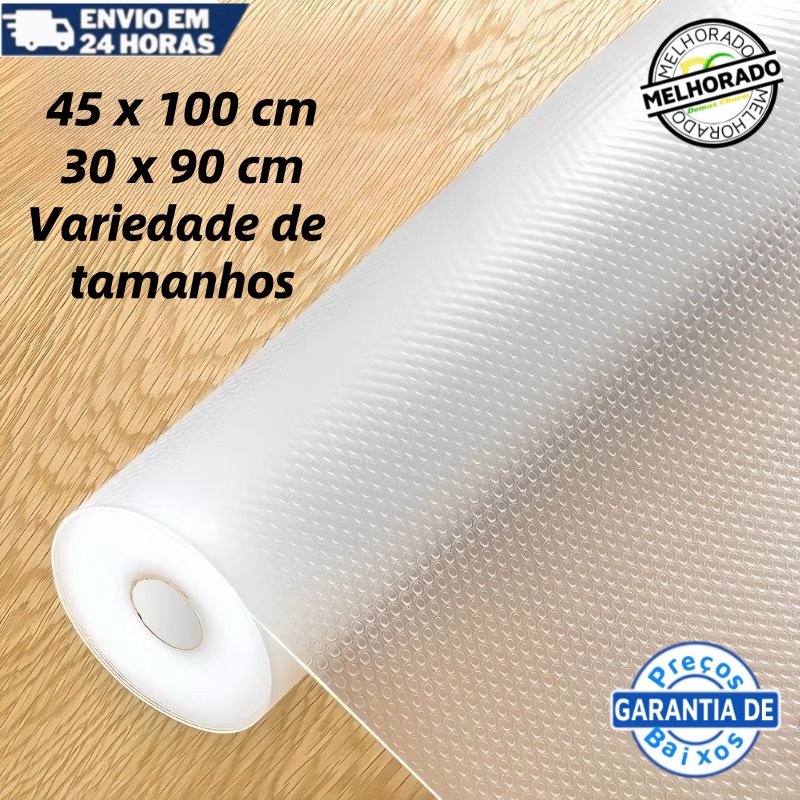 Forro Antiderrapante Para ArmáRio, Gaveta, Geladeira E Guarda Roupas- Transparente