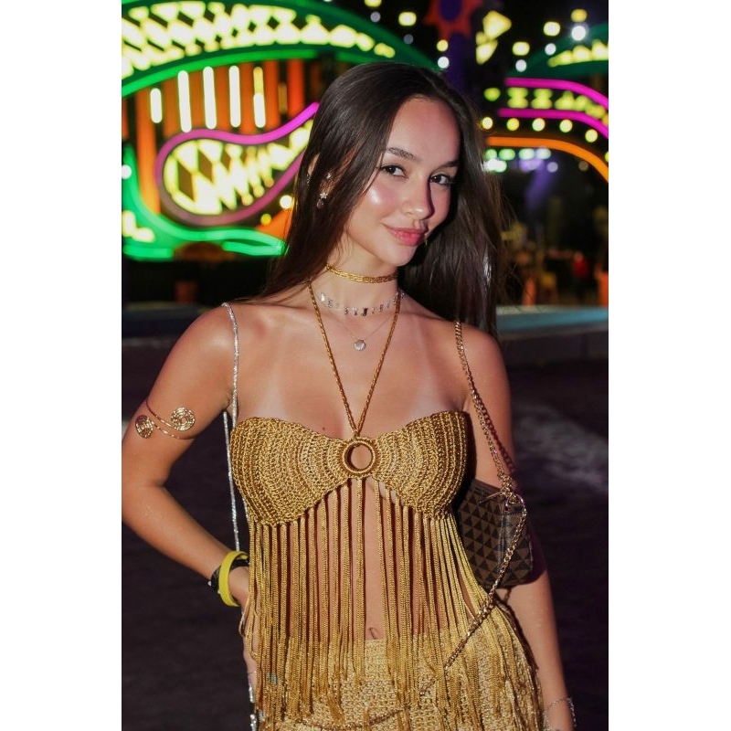 Cropped Crochê com Franja: Onde Comprar | BuscaProdutos